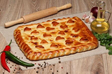 Пирог с картошкой и грибами